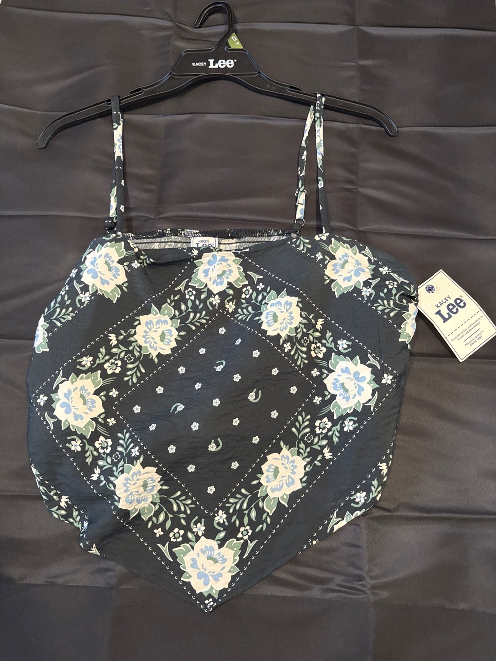 Kacey Musgraves LEE Floral Bandana-Style Handkerchief Tank Top
